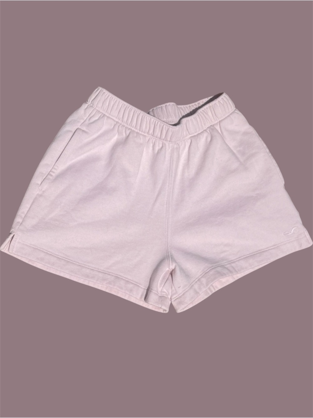Women's Light Pink Elastic-Waist Casual Shorts XXS - Picture 3 of 6